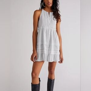 Free People NWOT Desert Days Stripe Mini Dress L